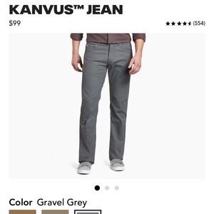 Kühl Kanvus Jeans Men's Gravel Grey Pants